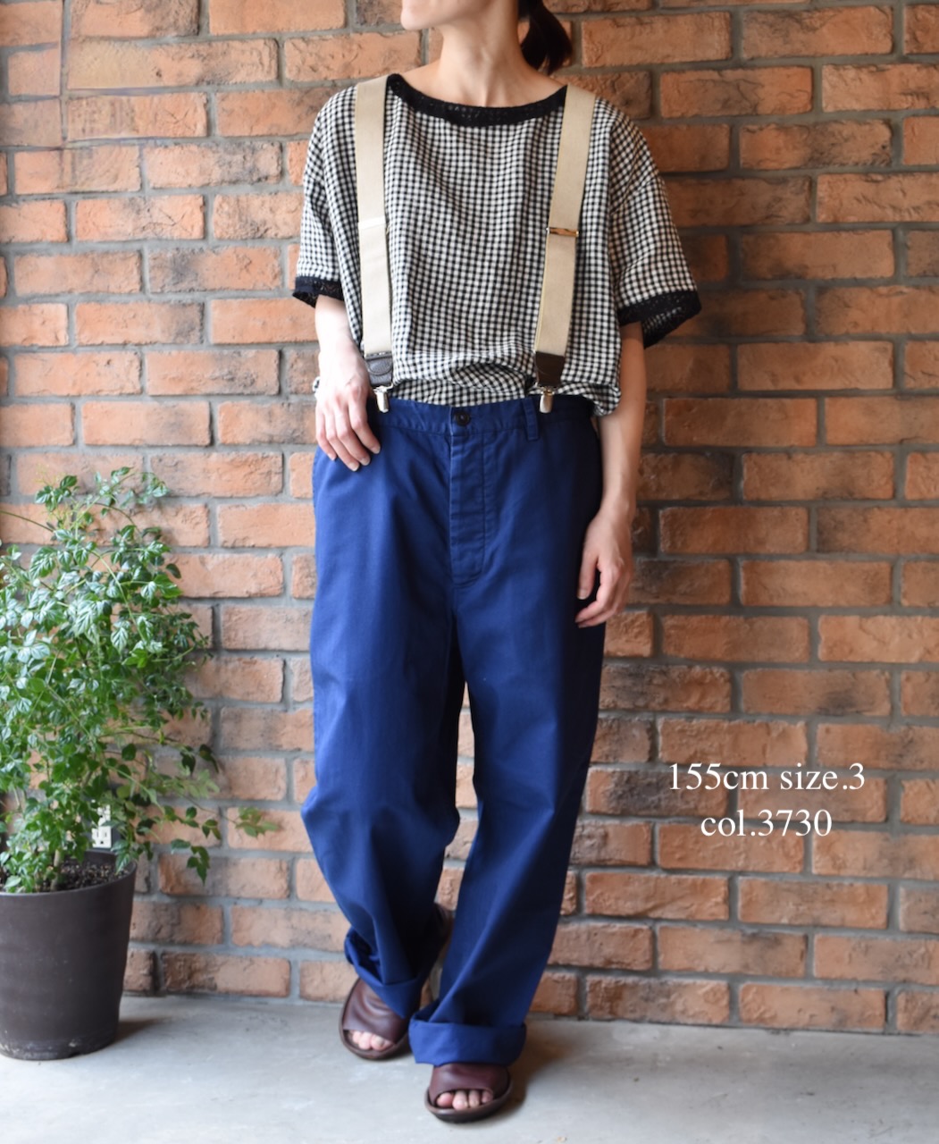 ADNAM2102 (パンツ) LIGHT WEIGHT HERRINGBONE (OVERDYE) CARPENTER PANTS