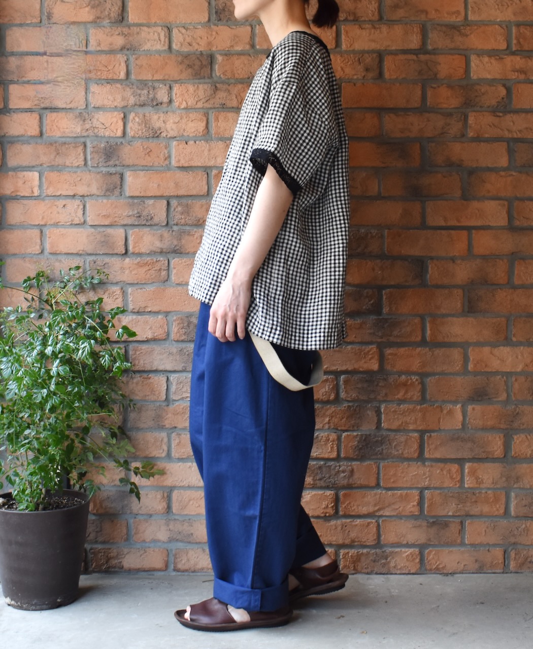 ADNAM2102 (パンツ) LIGHT WEIGHT HERRINGBONE (OVERDYE) CARPENTER PANTS