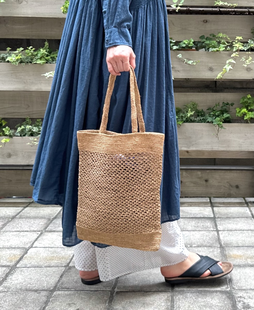 ANMDS2401(バッグ) RAFFIA TOTE BAG