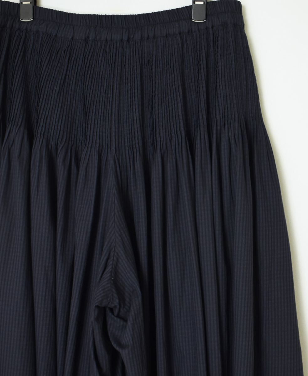 NMDS24604(キュロット) 80s ORGANIC COTTON SMALL CHECK CULOTTES WITH PINTUCK