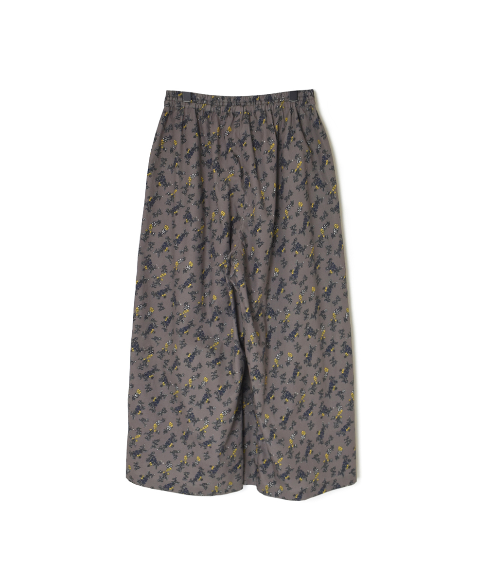 NSL24545(パンツ) 40s POPLIN FLOWER PRINT WIDE EASY PANTS