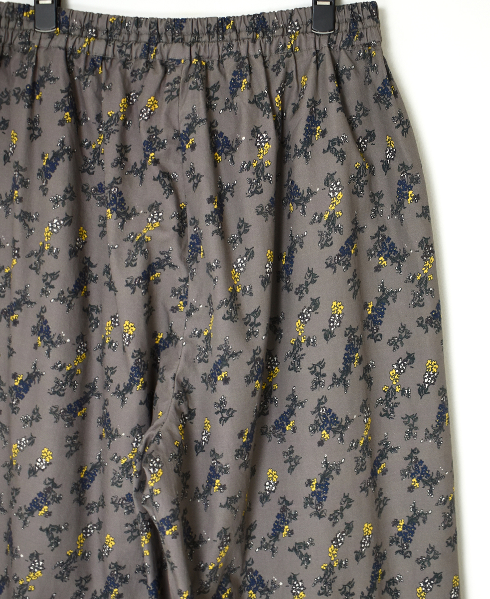 NSL24545(パンツ) 40s POPLIN FLOWER PRINT WIDE EASY PANTS