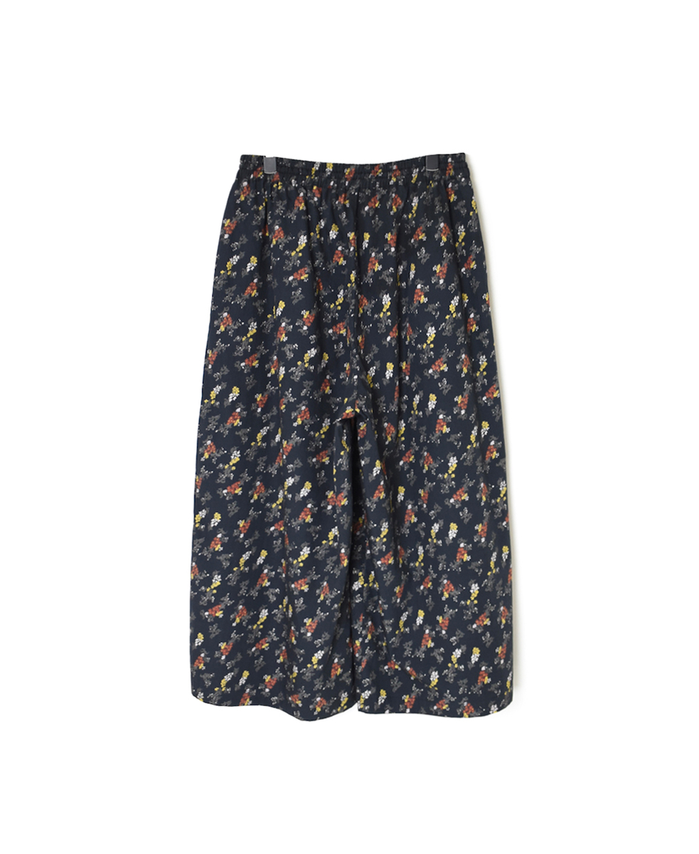 NSL24545(パンツ) 40s POPLIN FLOWER PRINT WIDE EASY PANTS