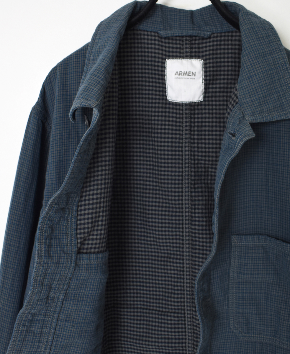 ISNAM2461(ジャケット) 60s COTTON DOUBLE FACE CHECK AUTHENTIC WORK JAKET