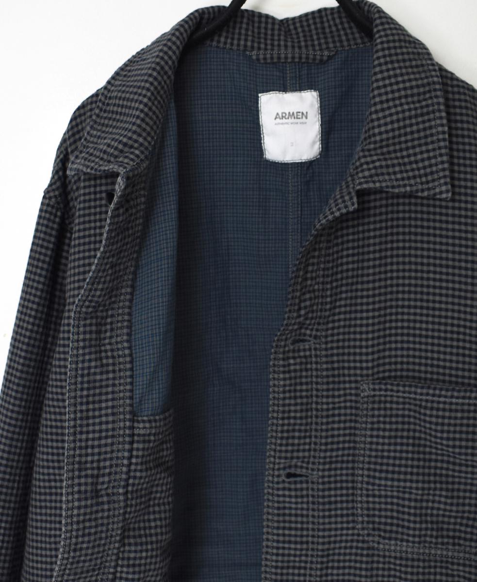 ISNAM2461(ジャケット) 60s COTTON DOUBLE FACE CHECK AUTHENTIC WORK JAKET