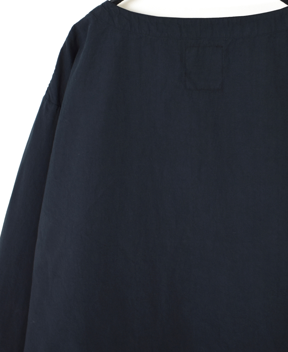 INAM2473PD(スモック) 40s POPLIN OVER DYED BOAT NECK SMOCK