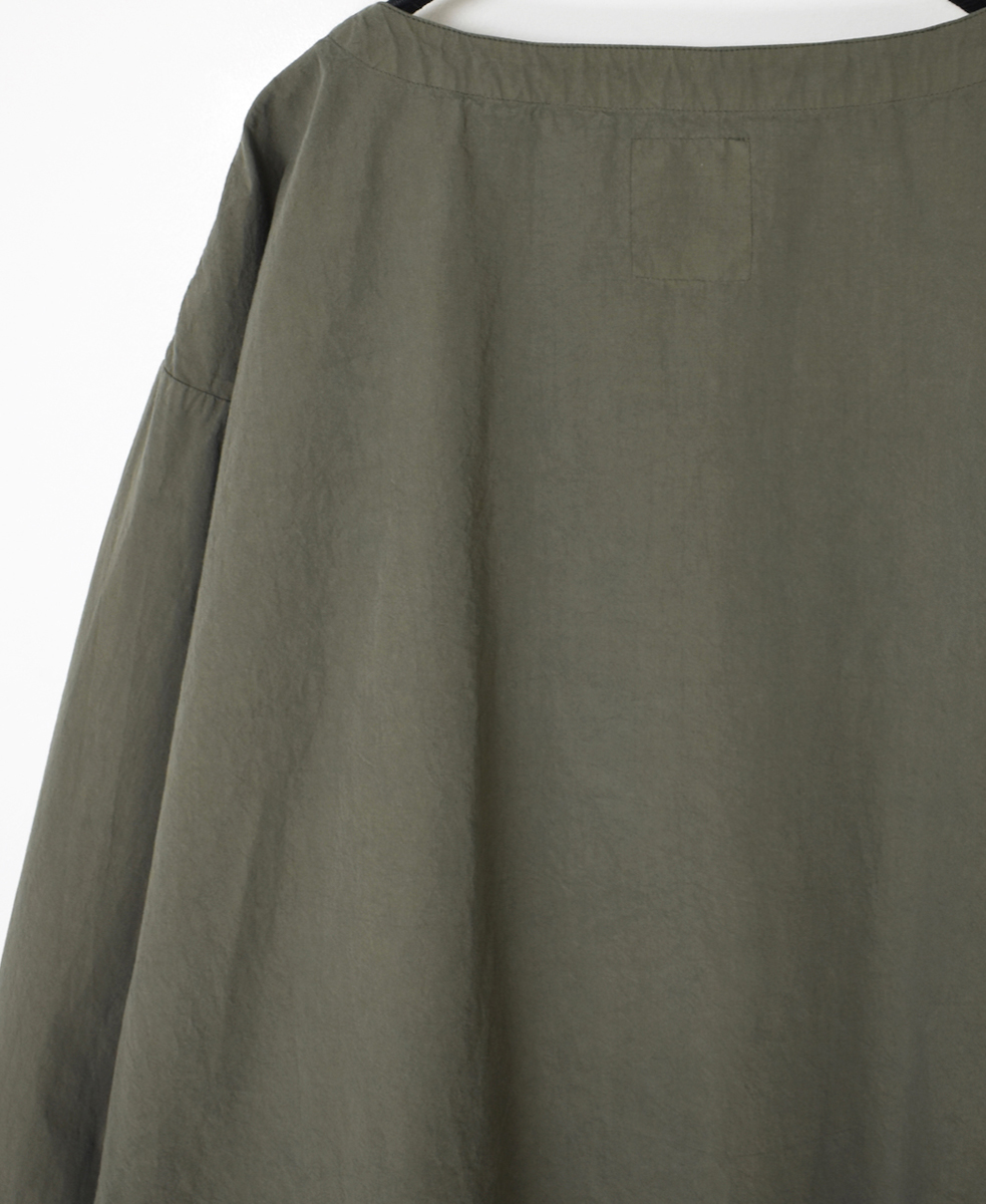 INAM2473PD(スモック) 40s POPLIN OVER DYED BOAT NECK SMOCK