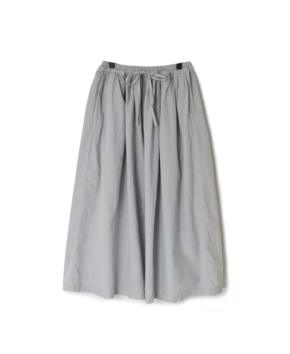 INAM2475PD(スカート) 40s POPLIN OVER DYED GATHERED SKIRT