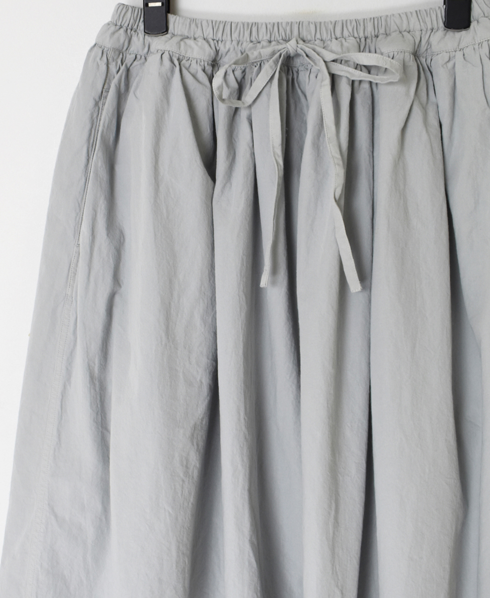 INAM2475PD(スカート) 40s POPLIN OVER DYED GATHERED SKIRT