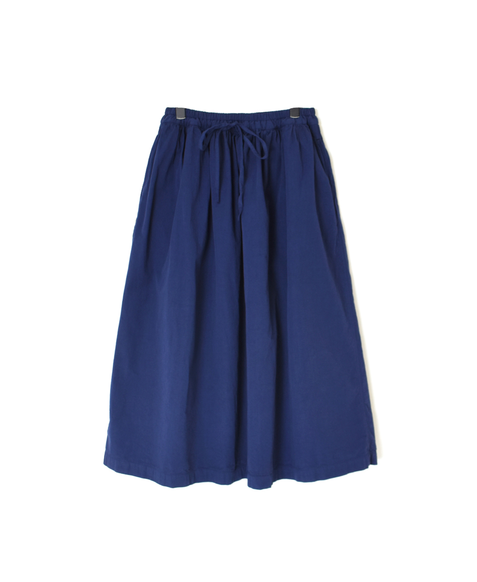 INAM2475PD(スカート) 40s POPLIN OVER DYED GATHERED SKIRT