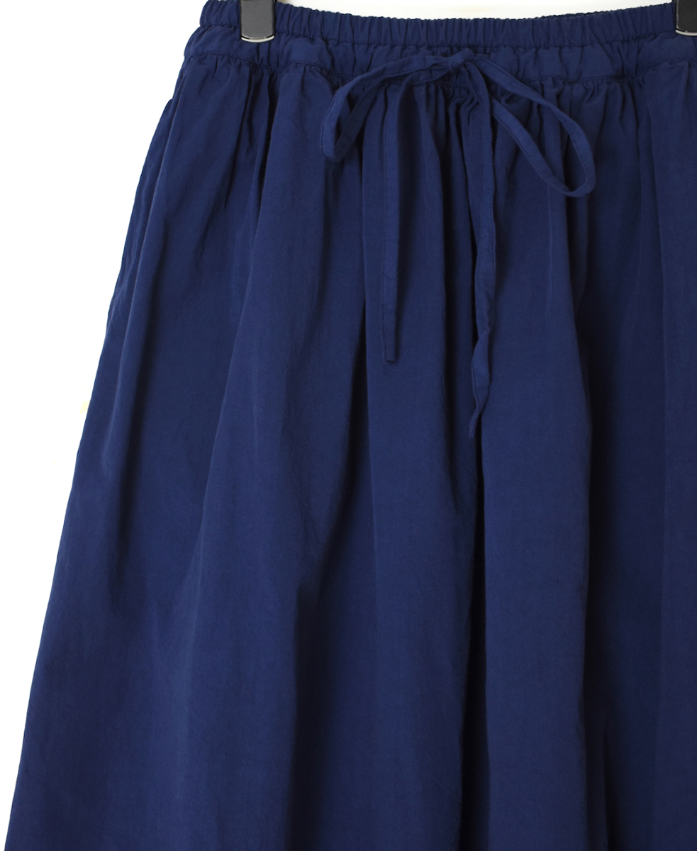 INAM2475PD(スカート) 40s POPLIN OVER DYED GATHERED SKIRT