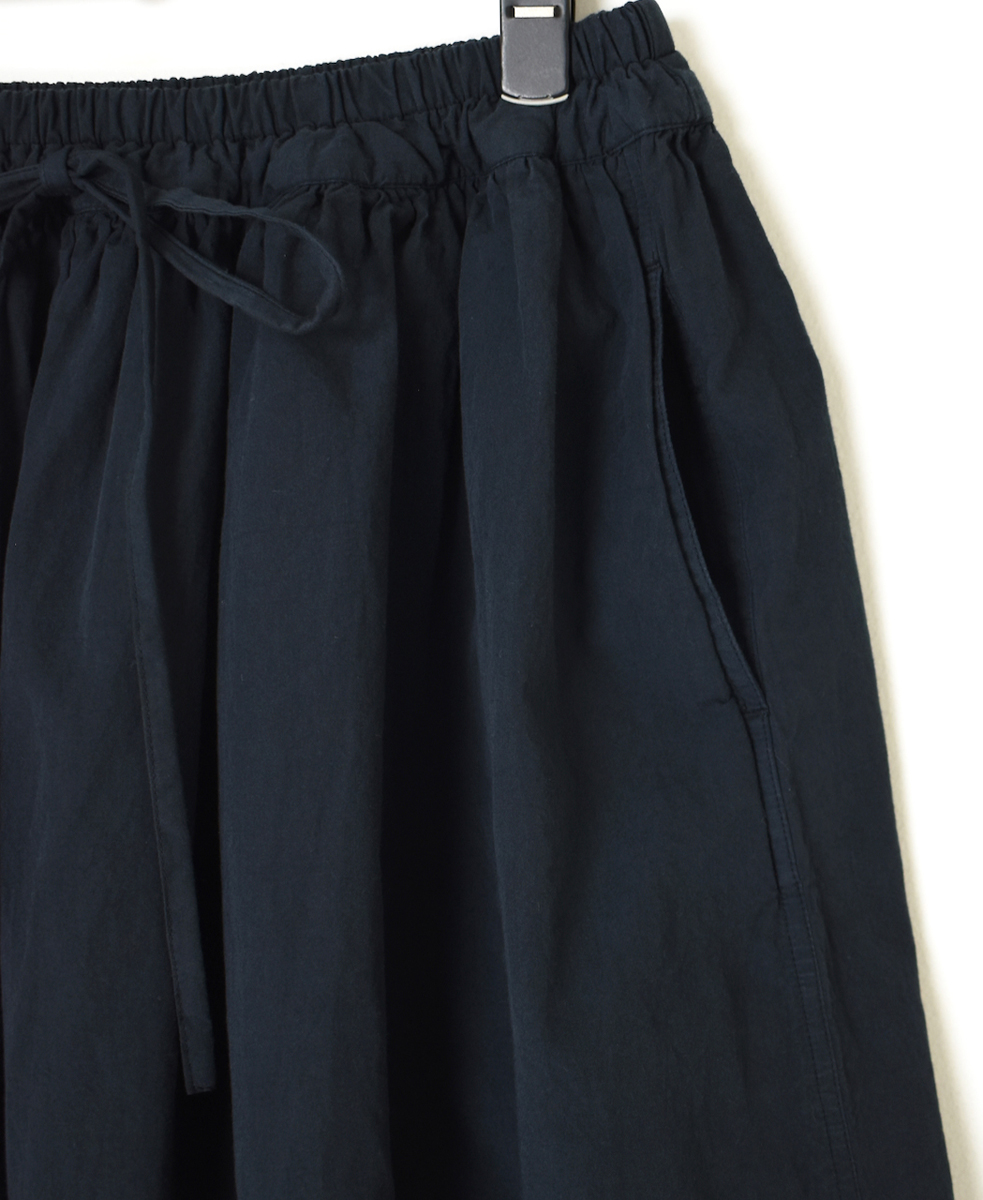 INAM2475PD(スカート) 40s POPLIN OVER DYED GATHERED SKIRT