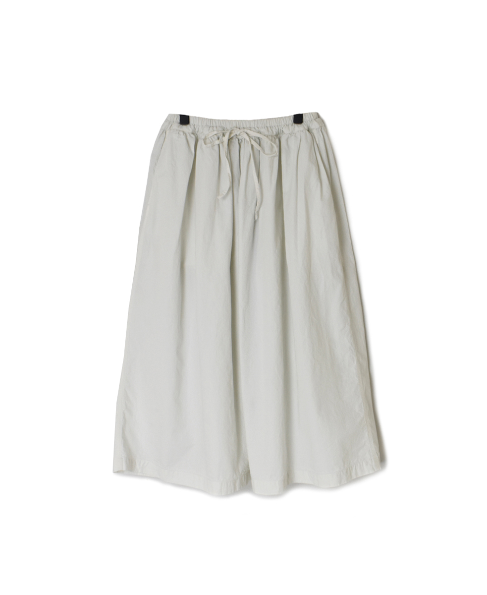 INAM2475PD(スカート) 40s POPLIN OVER DYED GATHERED SKIRT