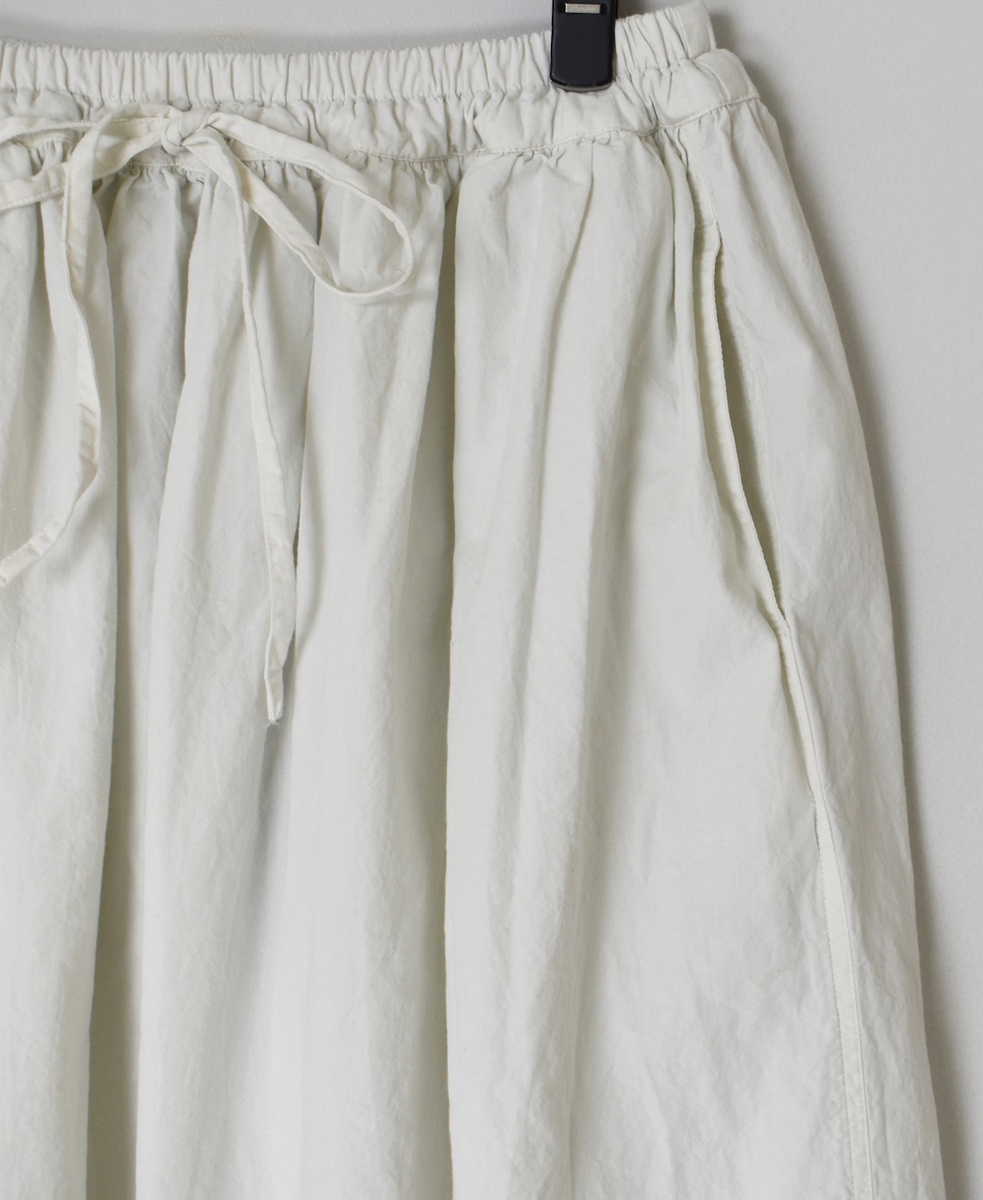 INAM2475PD(スカート) 40s POPLIN OVER DYED GATHERED SKIRT