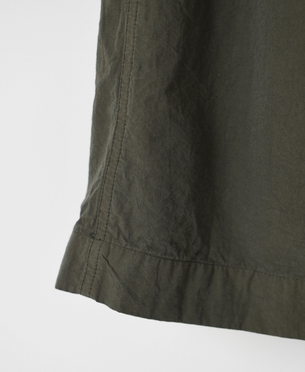 INAM2475PD(スカート) 40s POPLIN OVER DYED GATHERED SKIRT