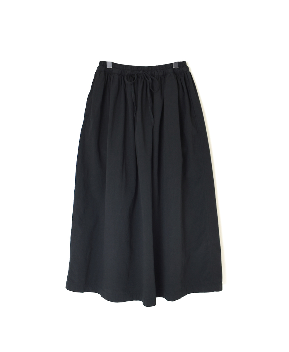 INAM2475PD(スカート) 40s POPLIN OVER DYED GATHERED SKIRT