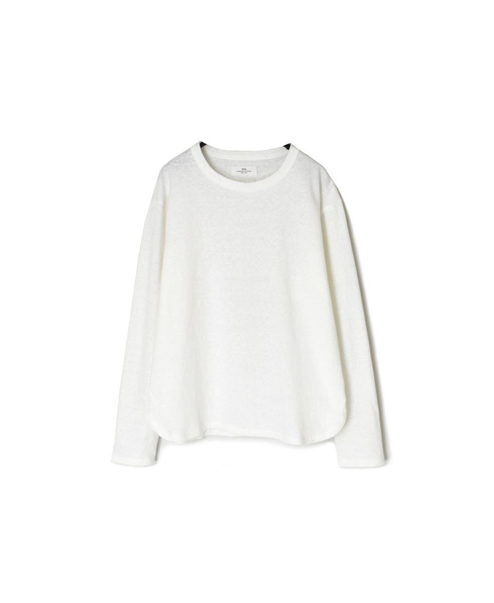 GNSL24561(Tシャツ) COTTON SLUB SINGLE JERSEY CREW-NECK L/SL T-SHIRT