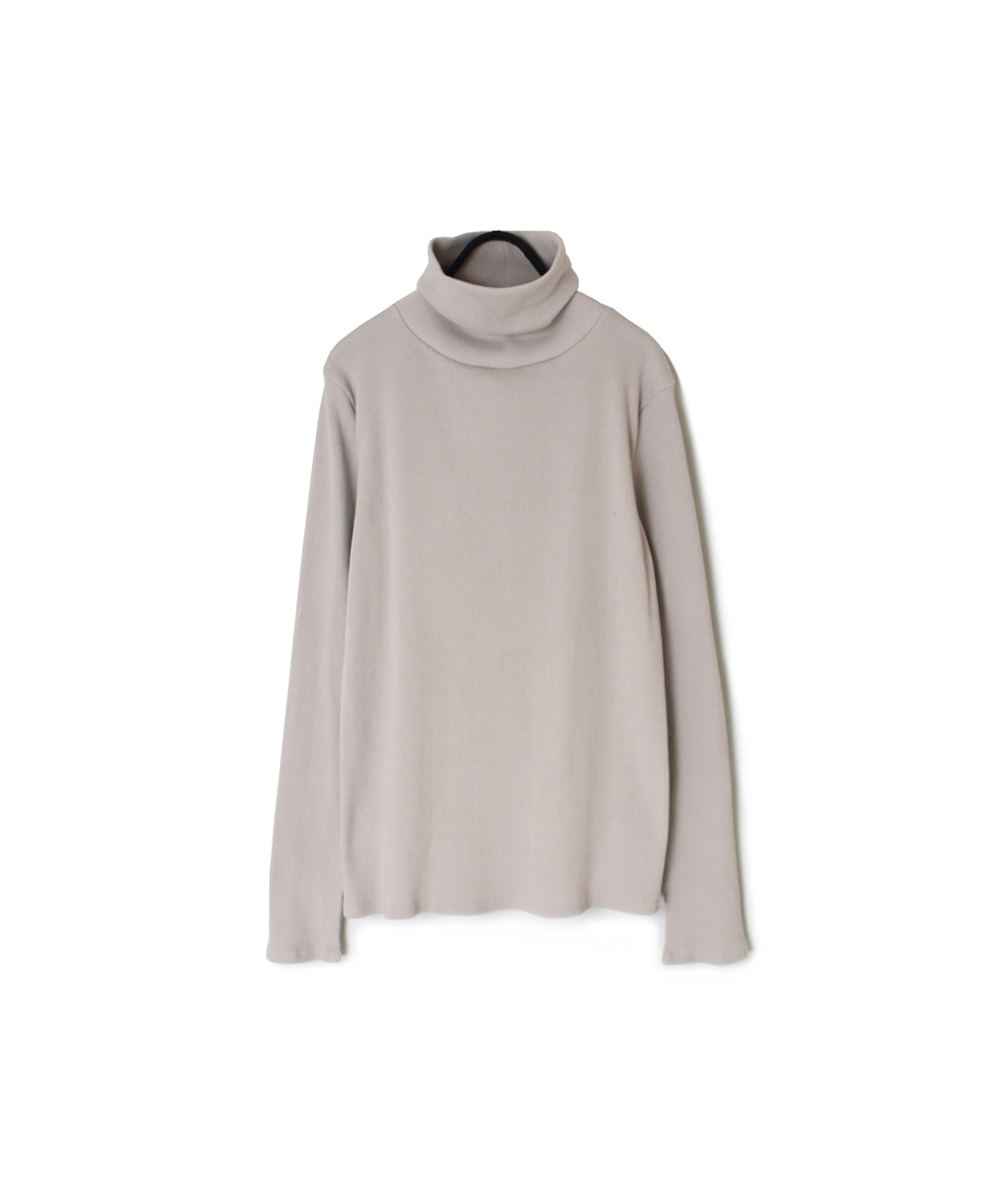 GNSL24571(Tシャツ) COTTON RIB TURTLE NECK L/SL