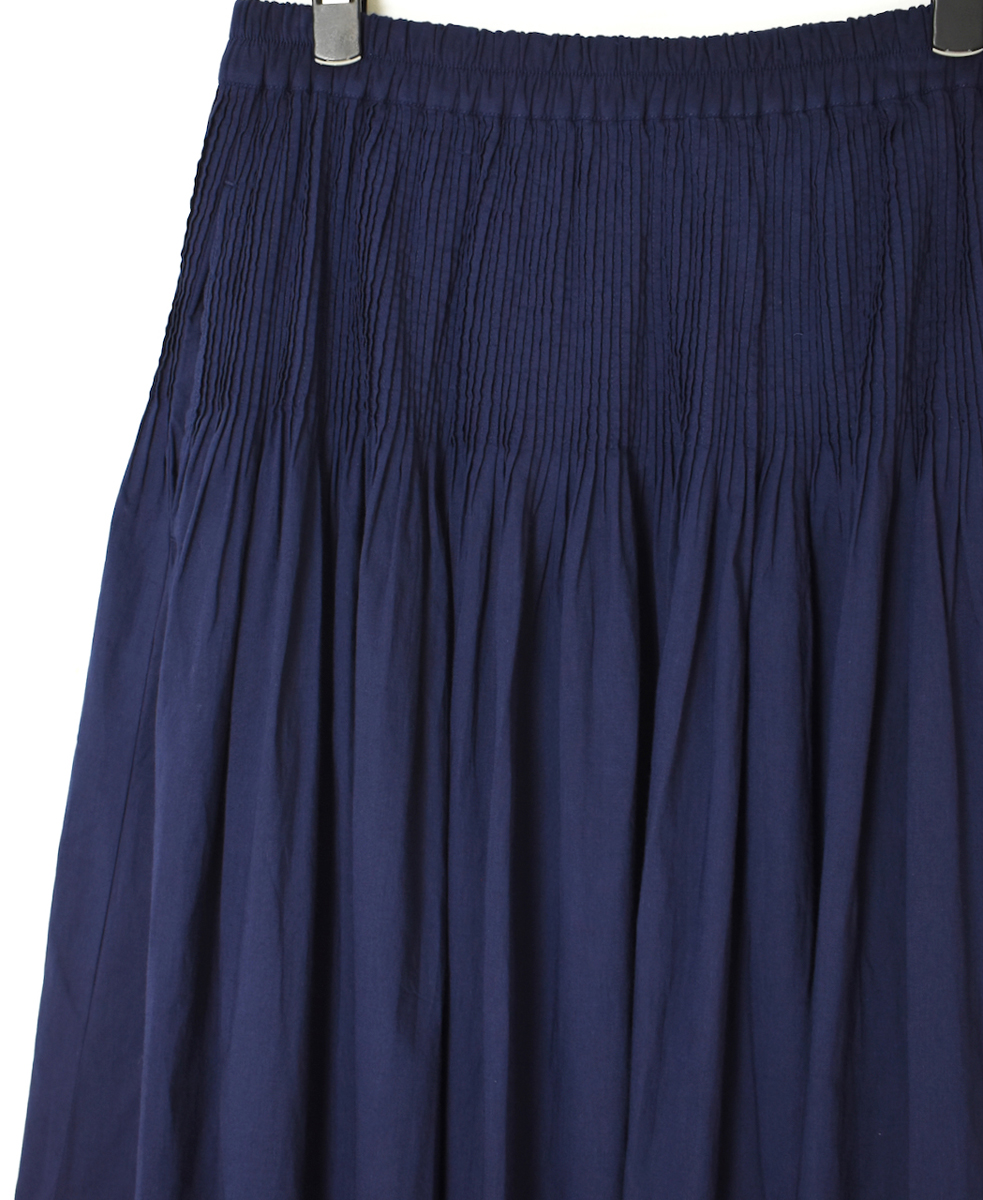 NMDS24595(スカート) 60s ORGANIC CAMBRIC MINI PINTUCK FLARED SKIRT