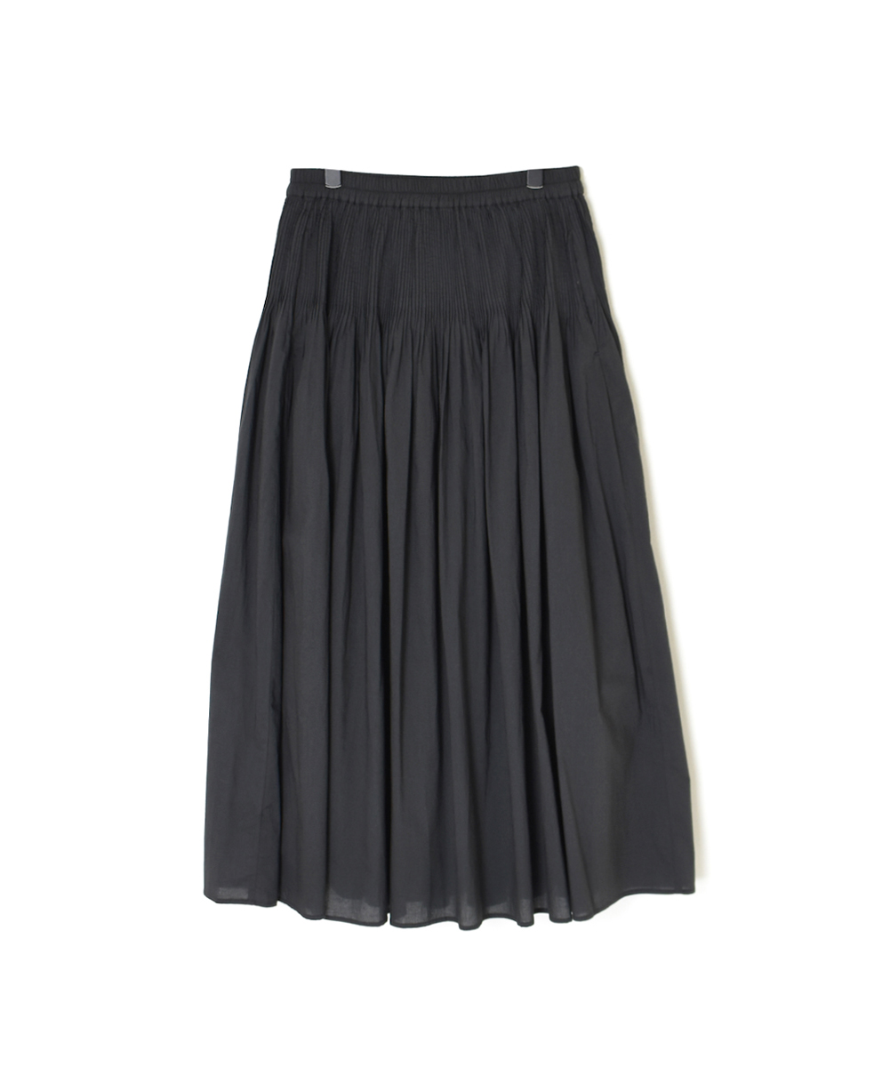 NMDS24595(スカート) 60s ORGANIC CAMBRIC MINI PINTUCK FLARED SKIRT