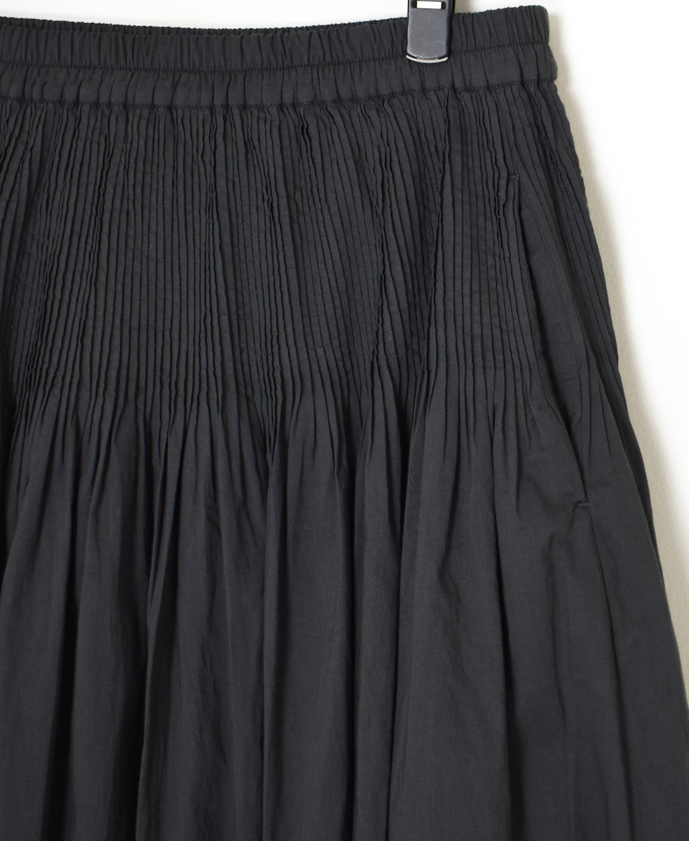 NMDS24595(スカート) 60s ORGANIC CAMBRIC MINI PINTUCK FLARED SKIRT