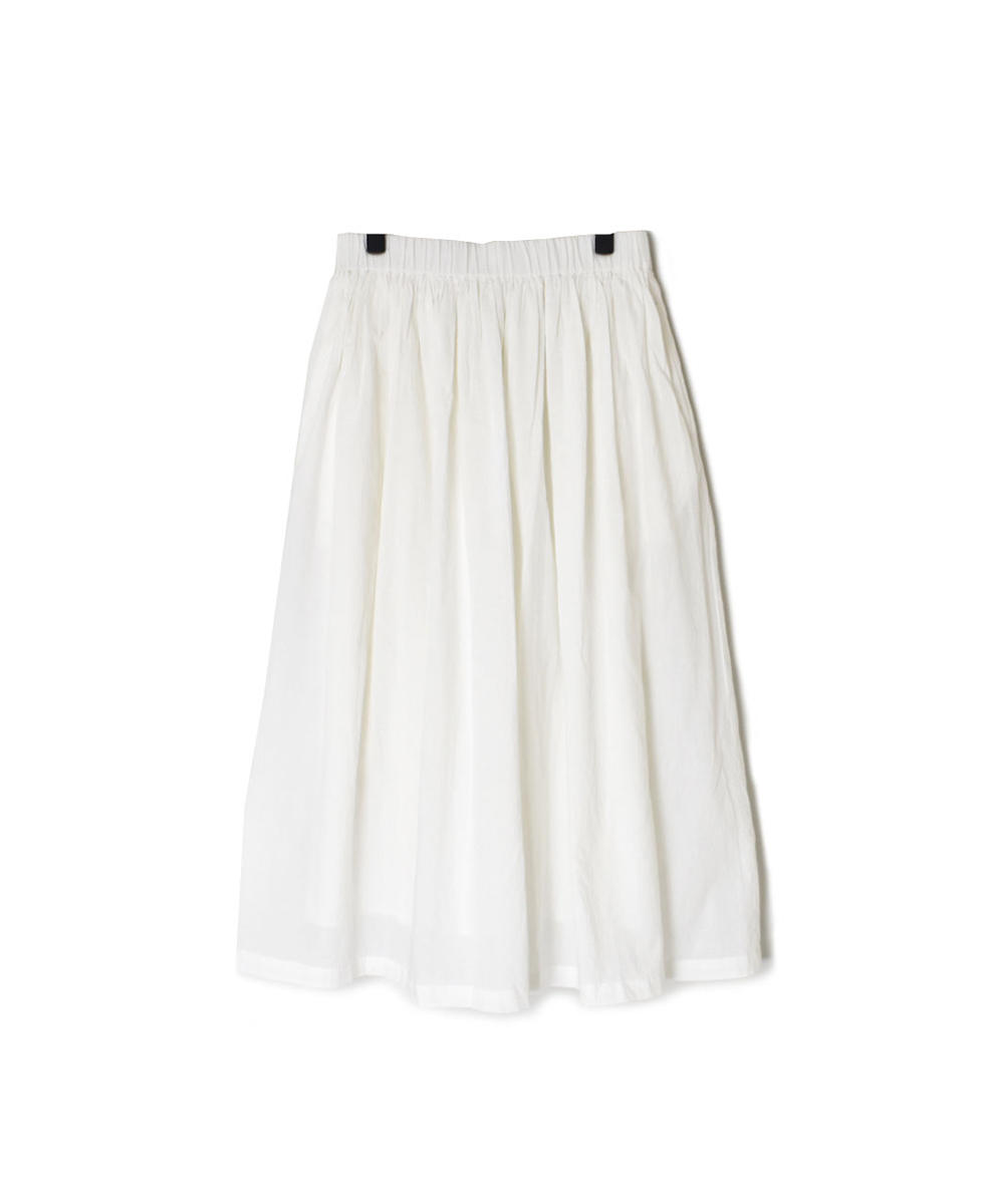 NSL24552 (スカート) 60s CAMBRIC PLAIN GATHERED SKIRT