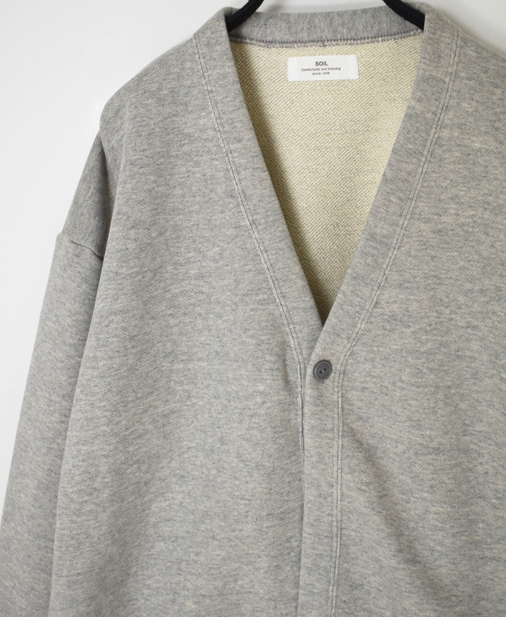 GNSL24553(カーディガン) FRENCH TERRY V-NECK 1BUTTON CARDIGAN