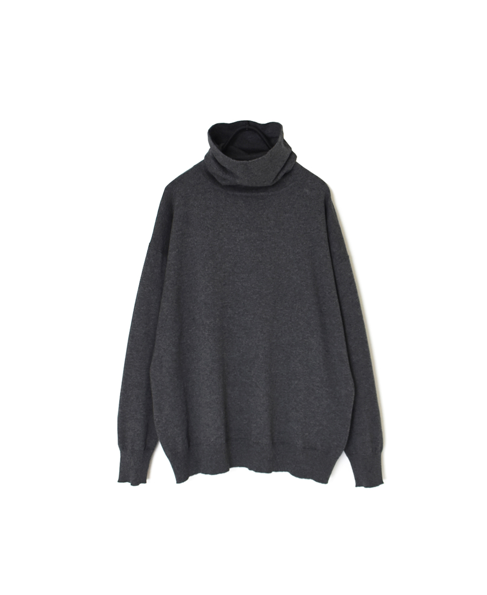 GNSL24541(ニット) 14GG 2PLY COTTON WOOL CASHMERE TURTLE NECK PULLOVER