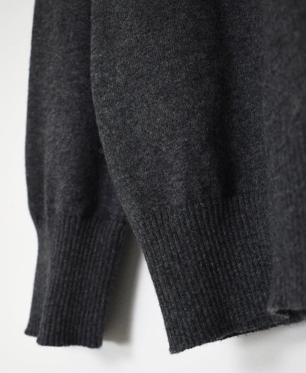 GNSL24541(ニット) 14GG 2PLY COTTON WOOL CASHMERE TURTLE NECK PULLOVER