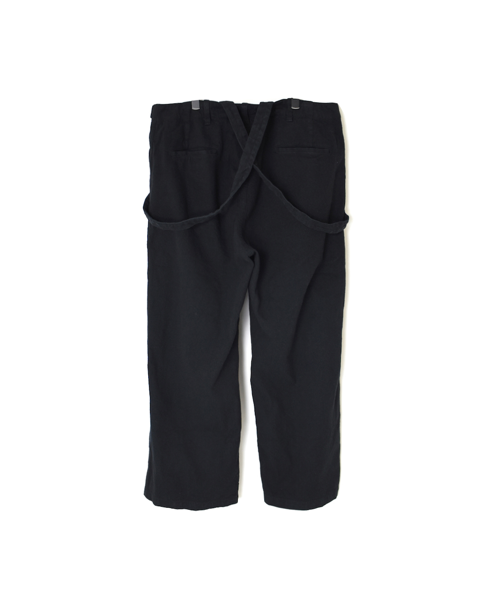 ISNAM2453(パンツ) COTTON WOOL TWILL ADJUSTER TACK PANTS WITH SUSPENDERS