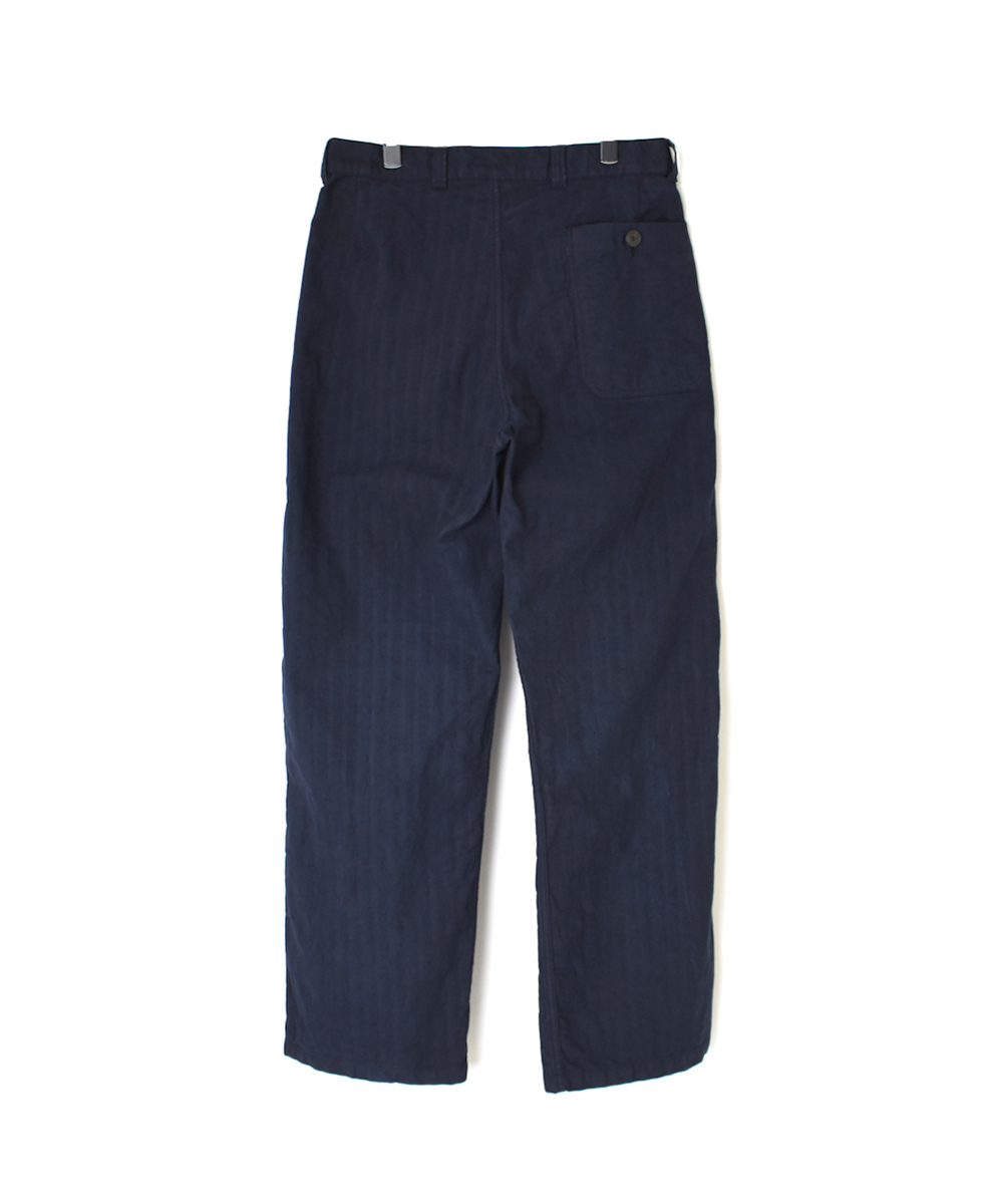 NAM1203HR(パンツ) HEAVY COTTON HERRINGBONE ONE-TUCK PANTS