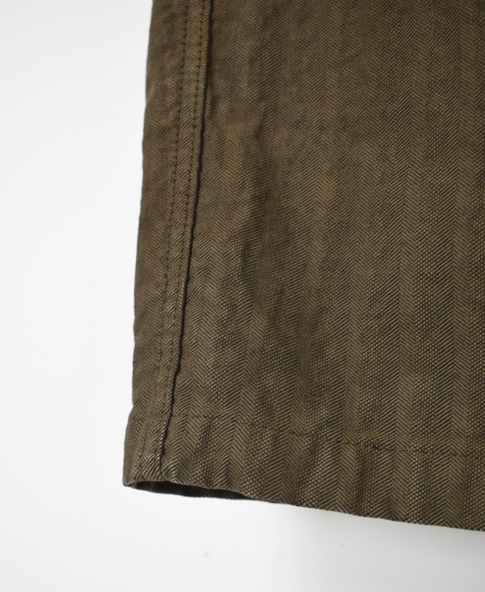 NAM1203HR(パンツ) HEAVY COTTON HERRINGBONE ONE-TUCK PANTS