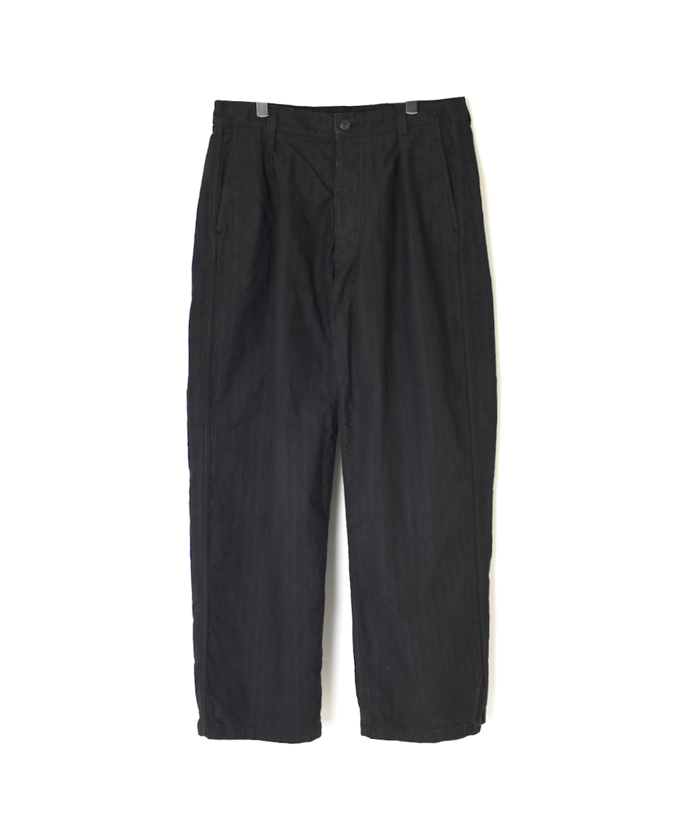 NAM1203HR(パンツ) HEAVY COTTON HERRINGBONE ONE-TUCK PANTS