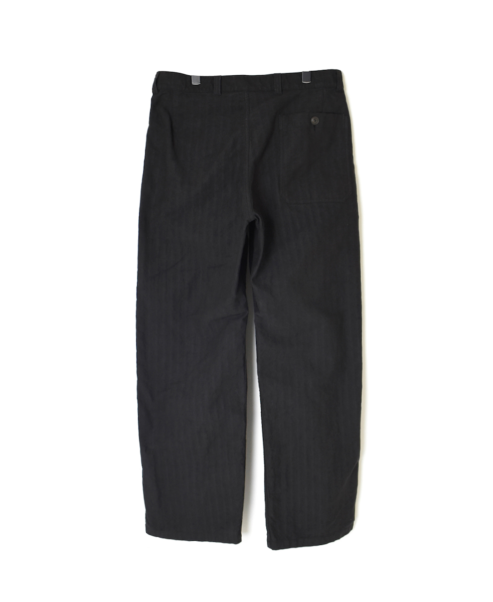 NAM1203HR(パンツ) HEAVY COTTON HERRINGBONE ONE-TUCK PANTS