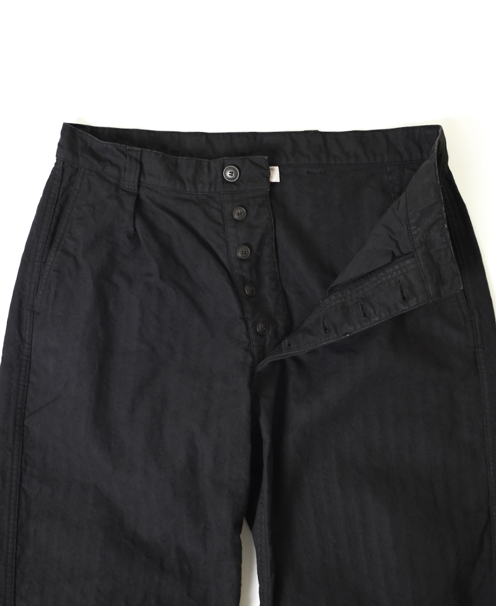 NAM1203HR(パンツ) HEAVY COTTON HERRINGBONE ONE-TUCK PANTS