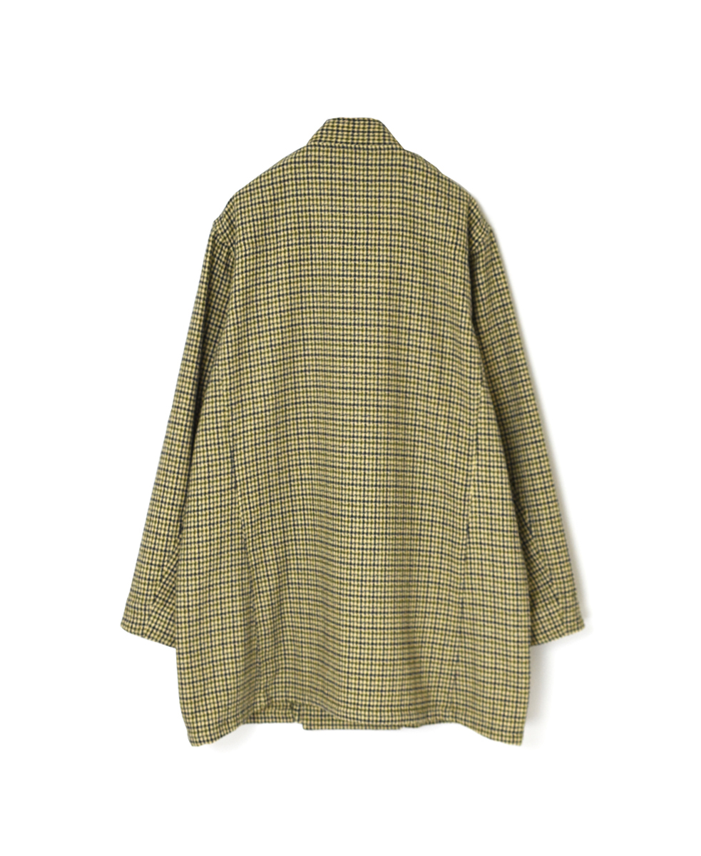 NHT2451WC(ジャケット) MIX WOOL CHECK STAND COLLAR DOUBLE BREAST JACKET