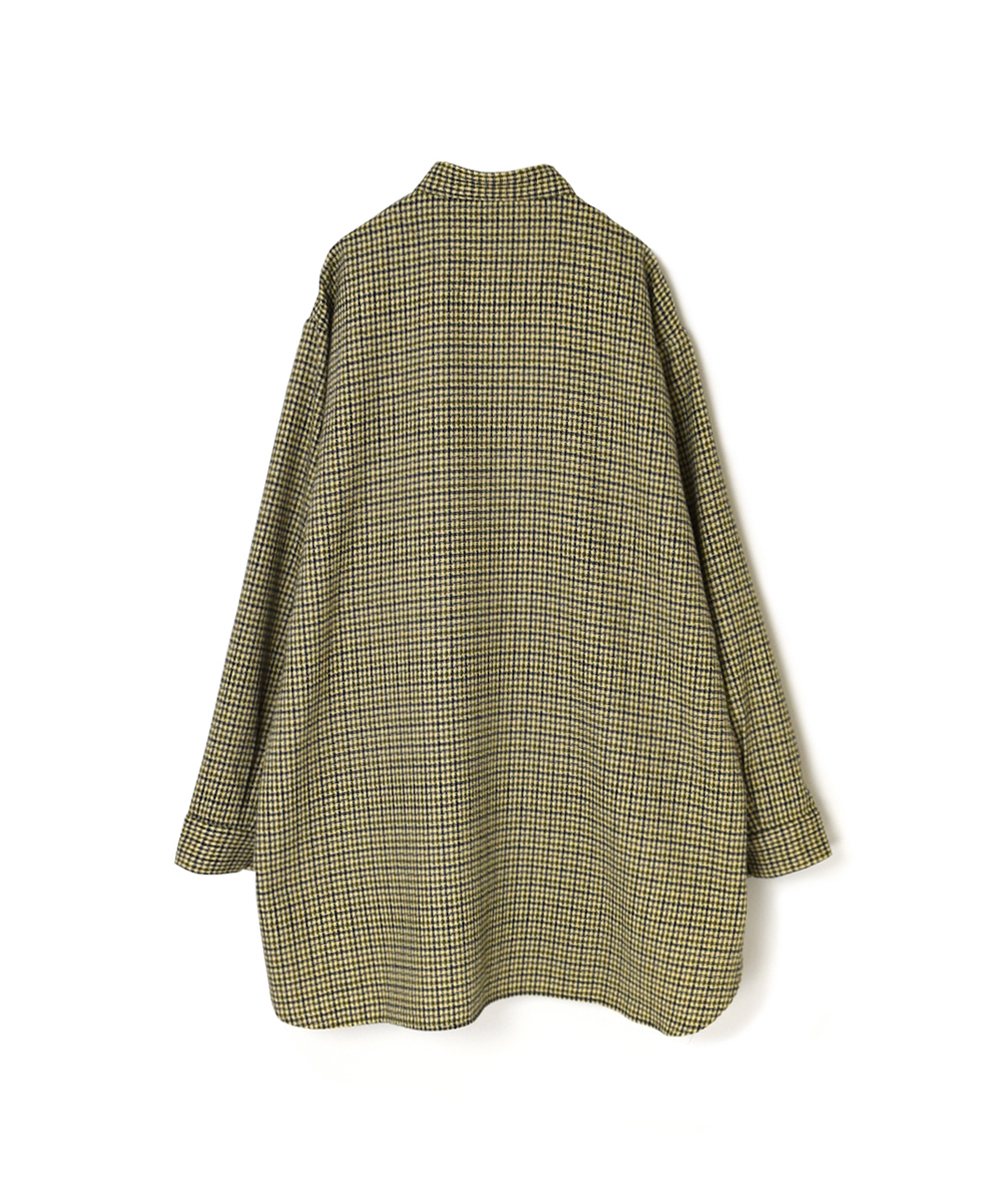 NHT2452WC(シャツ) MIX WOOL CHECK STAND COLLAR SHIRT