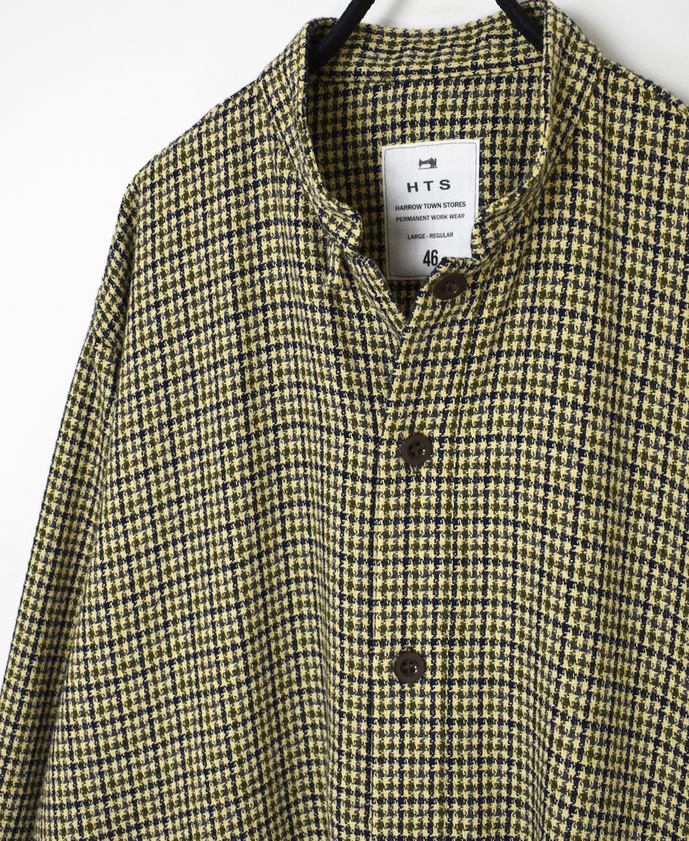 NHT2452WC(シャツ) MIX WOOL CHECK STAND COLLAR SHIRT