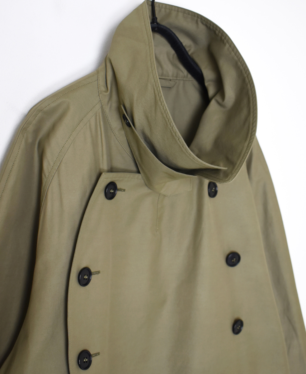 NHT2371KT(コート) COTTON NYLON DOUBLE OVER COAT