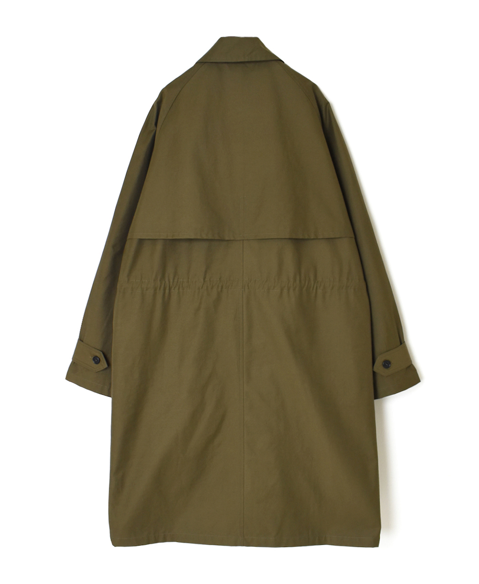 NHT2412KT(コート) COTTON NYLON BALMACAAN COAT WITH GUSSETED POCKET