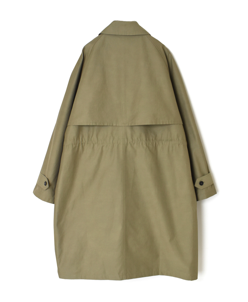 NHT2412KT(コート) COTTON NYLON BALMACAAN COAT WITH GUSSETED POCKET