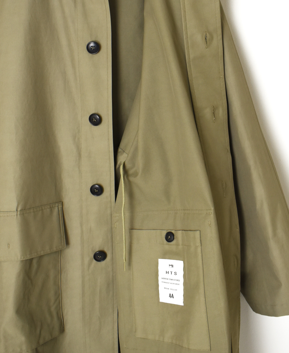 NHT2412KT(コート) COTTON NYLON BALMACAAN COAT WITH GUSSETED POCKET