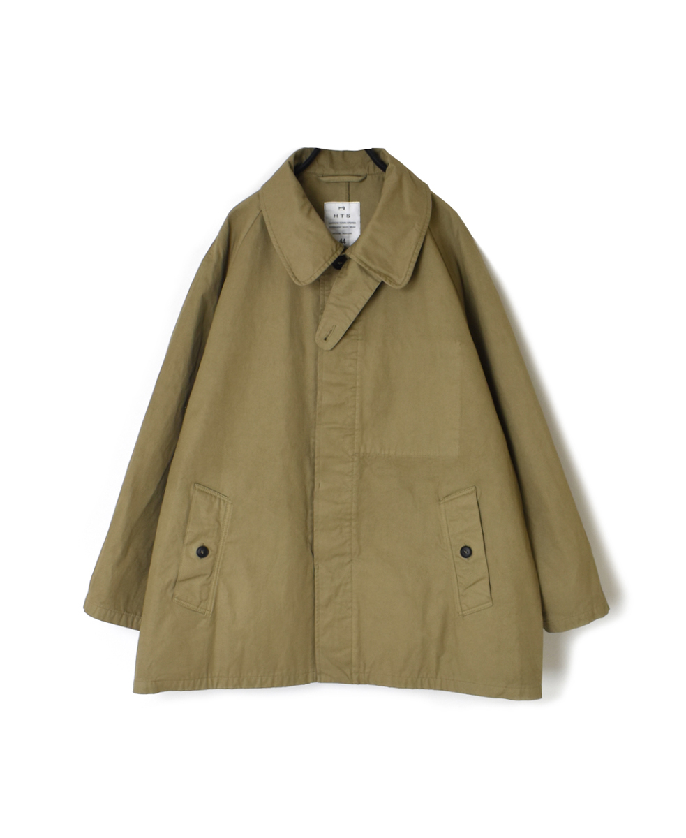 NHT2352DT (コート) HEAVY WEIGHT COTTON TWILL OVERDYE BALMACAAN SHORT COAT