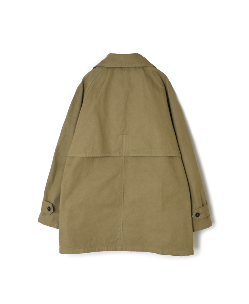 NHT2352DT (コート) HEAVY WEIGHT COTTON TWILL OVERDYE BALMACAAN SHORT COAT