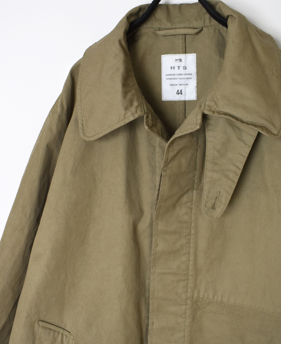 NHT2352DT (コート) HEAVY WEIGHT COTTON TWILL OVERDYE BALMACAAN SHORT COAT