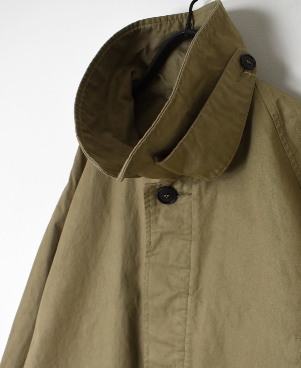 NHT2352DT (コート) HEAVY WEIGHT COTTON TWILL OVERDYE BALMACAAN SHORT COAT