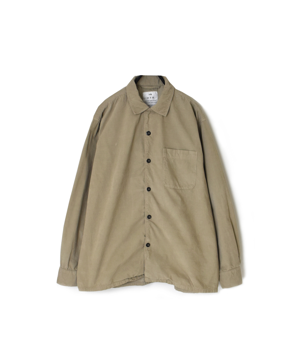 INHT2461CD(シャツ) 26 WALES CORDUROY OVERDYE ONE-UP COLLAR SHIRT