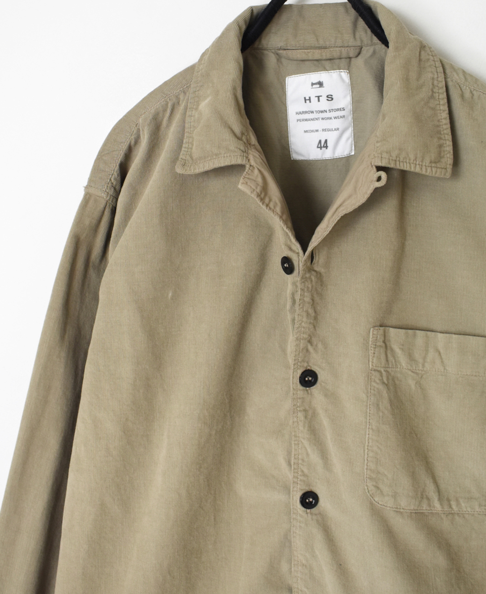 INHT2461CD(シャツ) 26 WALES CORDUROY OVERDYE ONE-UP COLLAR SHIRT