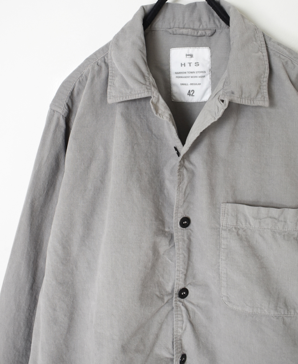 INHT2461CD(シャツ) 26 WALES CORDUROY OVERDYE ONE-UP COLLAR SHIRT