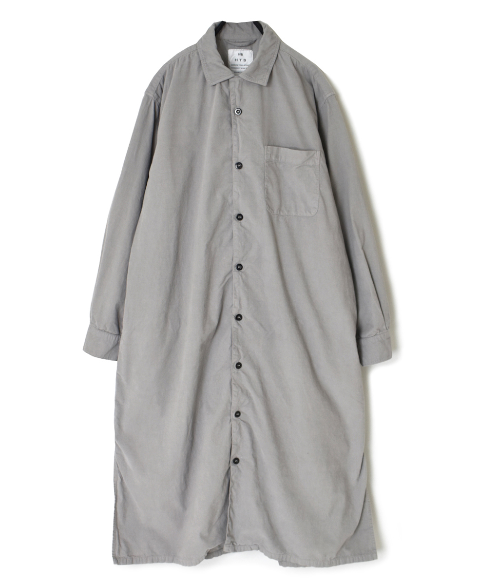 INHT2202CD (ロングシャツ) 26 WALES CORDUROY OVERDYE ONE-UP COLLAR LONG SHIRT